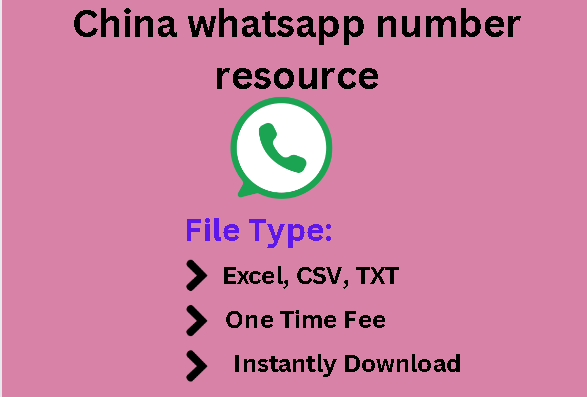 China whatsapp number resource
