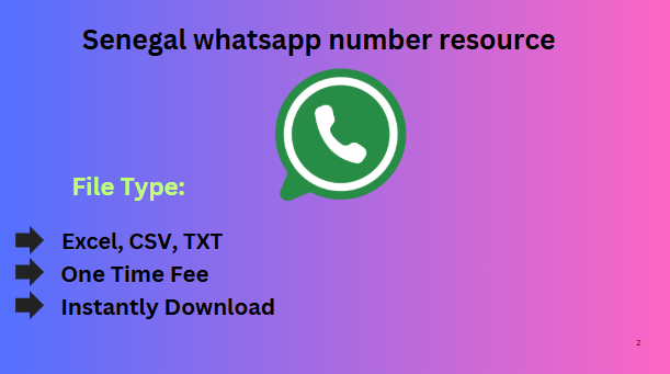 Senegal whatsapp number resource