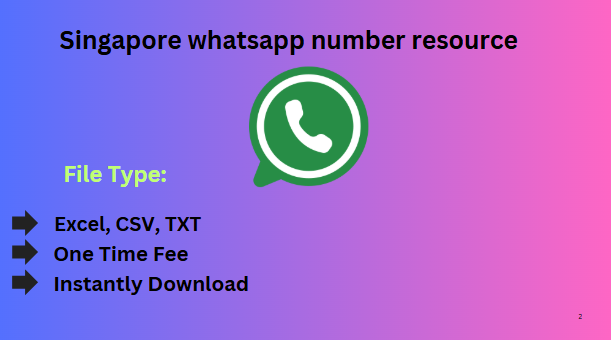 Singapore whatsapp number resource