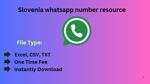 Slovenia whatsapp number resource