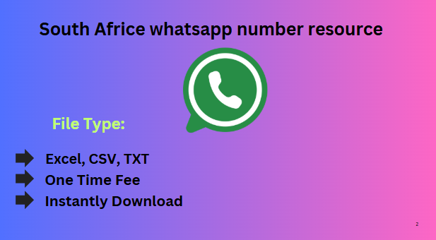 South Africe whatsapp number resource