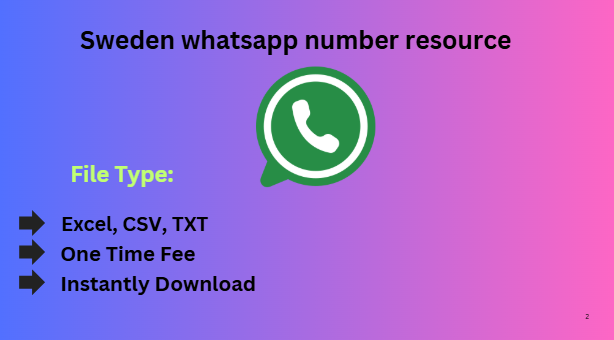 Sweden whatsapp number resource