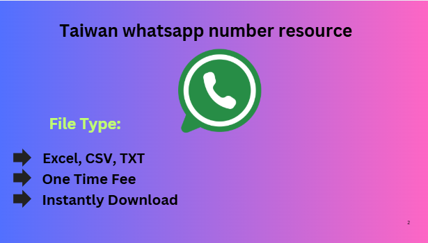 Taiwan whatsapp number resource