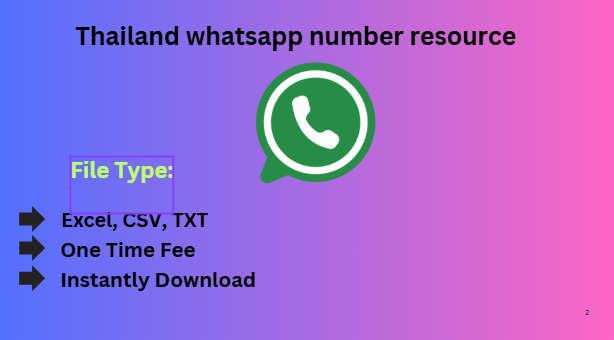 Thailand whatsapp number resource