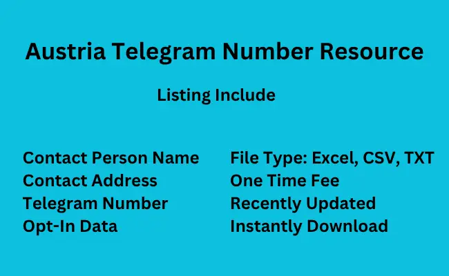 Austria telegram number resource
