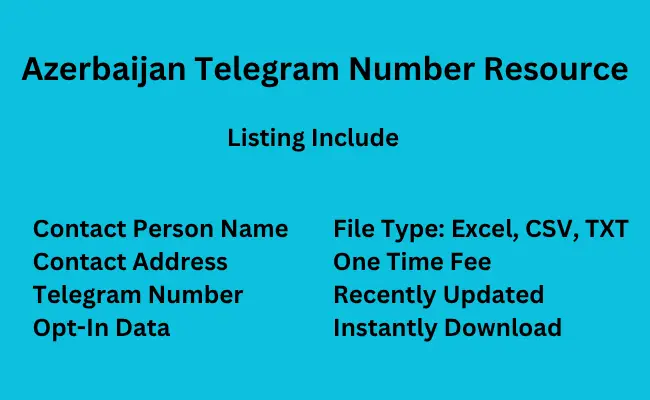 Azerbaijan telegram number resource