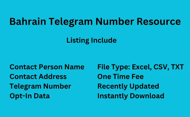 Bahrain telegram number resource