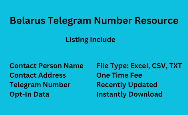 Belarus telegram number resource