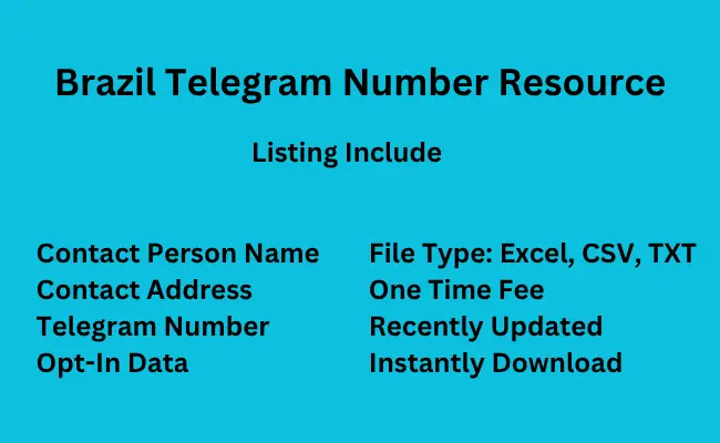 Brazil telegram number resource