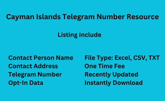Cayman Islands telegram number resource