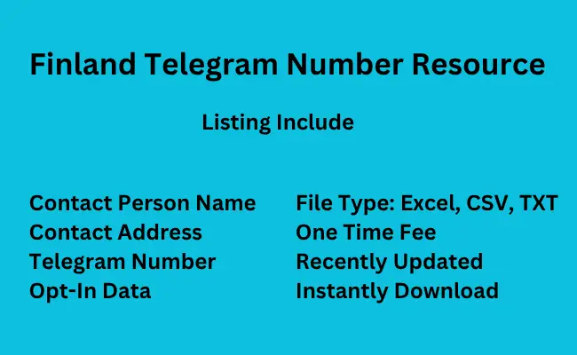 Finland telegram number resource