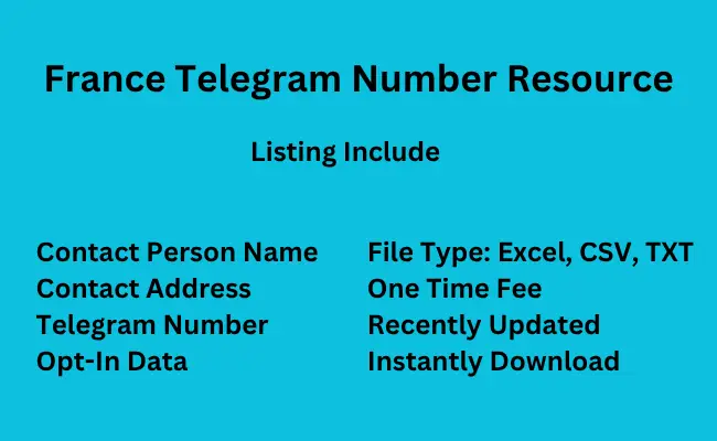 France telegram number resource